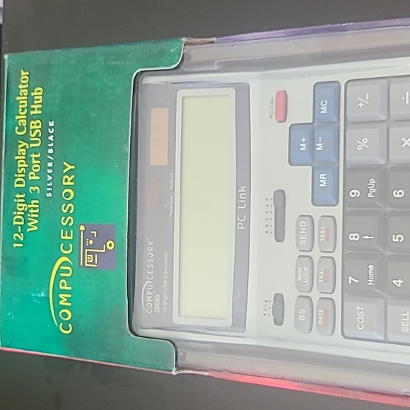 12 digit display calculator 3 port USB hub - Picture 1 of 4